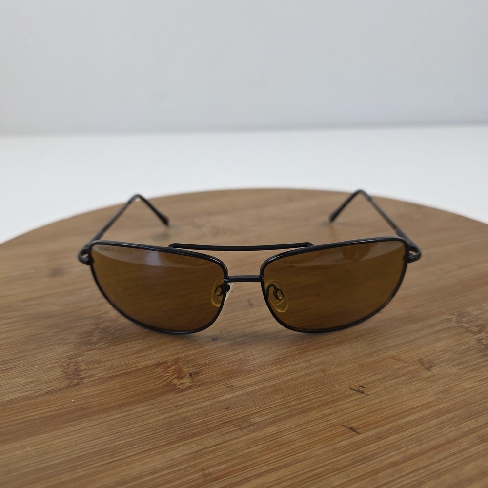 Eagle Eyes Navigator Sunglasses Mens One Size Black Brown Aviator 14101 6577